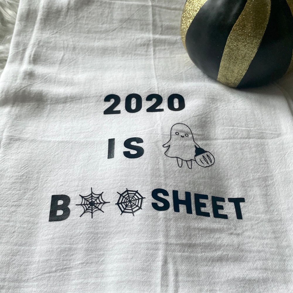 *SOLD*Funny Halloween Tea Towel - Picture 2 of 4